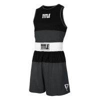 Оригинальная Боксерская Форма TITLE Boxing Latitude Amateur Boxing Set - Black/Grey