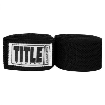 Оригинальные Бинты TITLE Aerovent Xtreme 180" Hand Wraps (4.5M) - Black