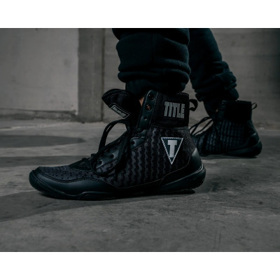 Оригинальные Боксерки TITLE Boxing Predator II Shoes 2.0 - Black/White