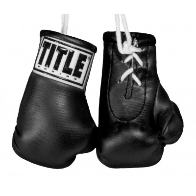 Оригинальный Брелок TITLE Boxing 3.5” Mini Boxing Gloves - Black