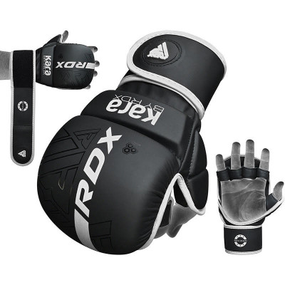 Оригинальные Перчатки RDX F6 KARA MMA Sparring Gloves - Black/White