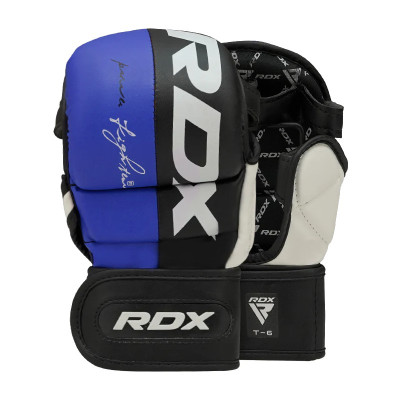Оригинальные Перчатки RDX T6 MMA Sparring Gloves - Black/Navy