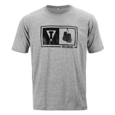 Оригинальная Футболка TITLE Boxing Dual-Frame Logo Tee - Grey