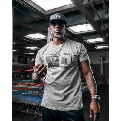 Оригинальная Футболка TITLE Boxing Dual-Frame Logo Tee - Grey