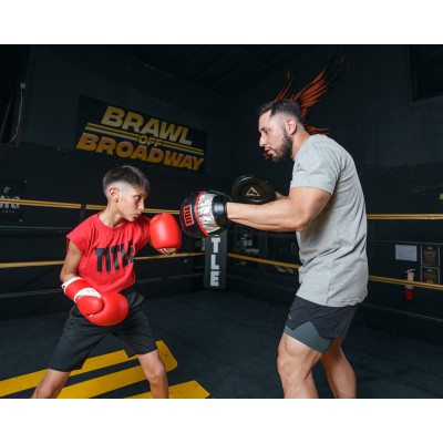 Оригинальные Лапы TITLE Boxing Valiant Micro Mitts - Black/Red