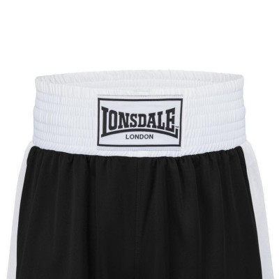 Оригинальные Боксерские Шорты Lonsdale Boxing Shorts - Black/White