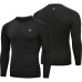 Оригинальная Компрессионная Футболка RDX T15 Long Sleeve Black Rash Guard - Black