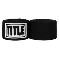 Оригинальные Бинты TITLE Boxing Semi Elastic Extra Long Hand Wraps (4.5М) - Black