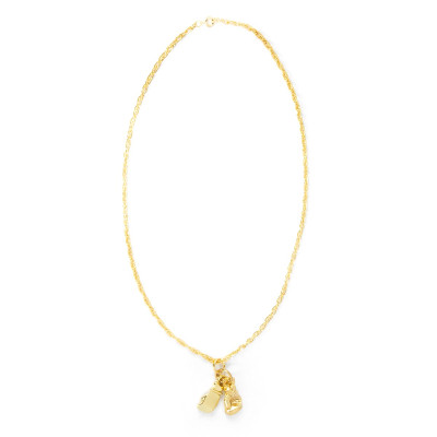 Оригинальная Цепочка TITLE Boxing Gold Gloves Necklace - Gold