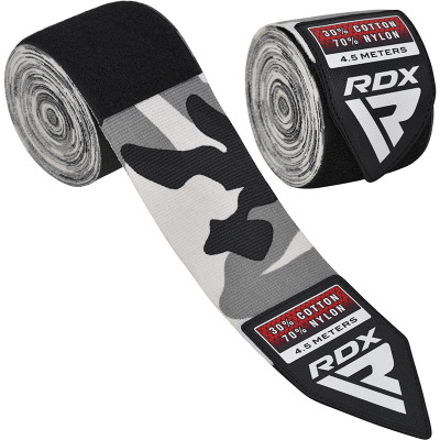 Оригинальные Бинты RDX WX Professional Boxing Hand Wraps (4.5M) - Camo Grey
