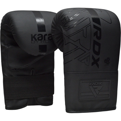 Оригинальные Снарядные Перчатки RDX F6 KARA Bag Gloves - Black/Black