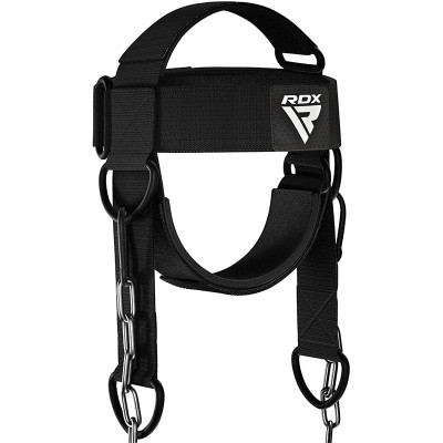 Оригинальный Тренажер Для Шей RDX H2 Neck Harness For Weight Lifting & Strengthening Exercises - Black