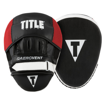 Оригинальные Лапы TITLE Boxing Aerovent Excel Incredi Mitts 2.0 - Black/White