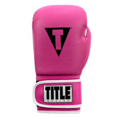 Оригинальные Боксерские Перчатки TITLE Pro Style Leather Training Gloves 3.0 - Pink/White