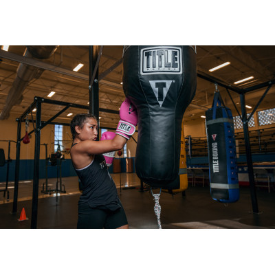 Оригинальные Боксерские Перчатки TITLE Pro Style Leather Training Gloves 3.0 - Pink/White