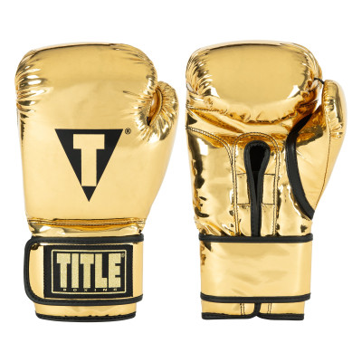 Оригинальные Боксерские Перчатки TITLE Boxing Limited Gold Pro Training Boxing Gloves - Gold