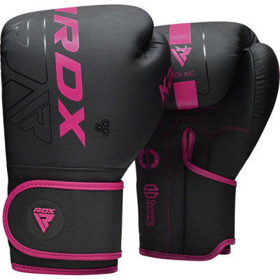 Оригинальные Боксерские Перчатки RDX F6 Kara Boxing Training Gloves - Black/Pink
