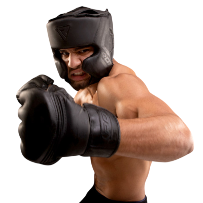 Оригинальный Шлем RDX T15 Noir Cheek Protector Head Guard - Black