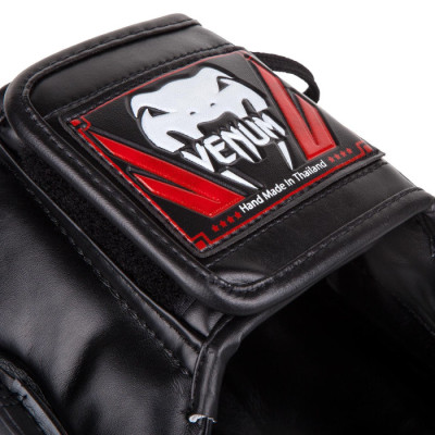 Оригинальный Шлем С Бампером Venum Elite Iron Headgear - Black/Grey