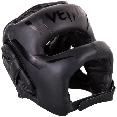 Оригинальный Шлем С Бампером Venum Elite Iron Headgear - Black