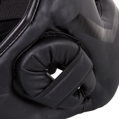 Оригинальный Шлем С Бампером Venum Elite Iron Headgear - Black
