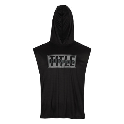 Оригинальная Безрукавка TITLE Boxing Simply Shredded Sleeveless Hoodie - Black/Grey