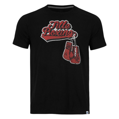 Оригинальная Футболка TITLE Boxing Classic Script Performance Tee - Black/Red