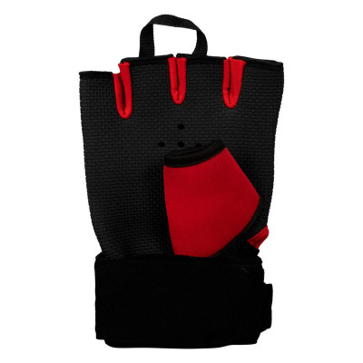 Оригинальные Бинты TITLE Boxing Defender Glove Wraps - Black/Red
