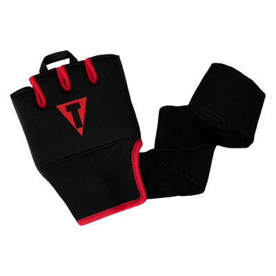 Оригинальные Бинты TITLE Boxing Defender Glove Wraps - Black/Red