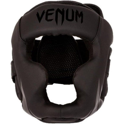 Оригинальный Детский Шлем Venum Challenger Kids Headgear - Black/Black