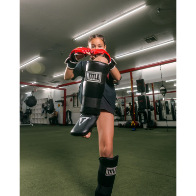 Оригинальная Защита Голени И Голеностопа TITLE Boxing Vinyl Shin-Instep Guards 2.0 - Black