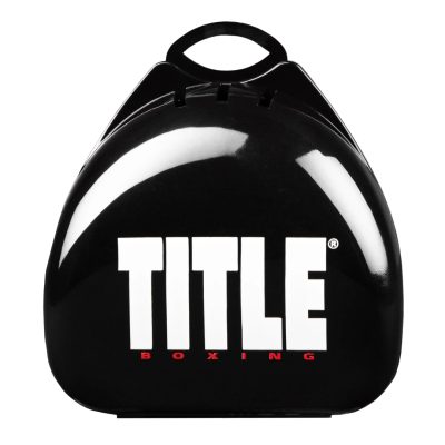 Оригинальная Капа TITLE Boxing Air Force Duo-Defense Mouthguard 2.0 - Black/Clear