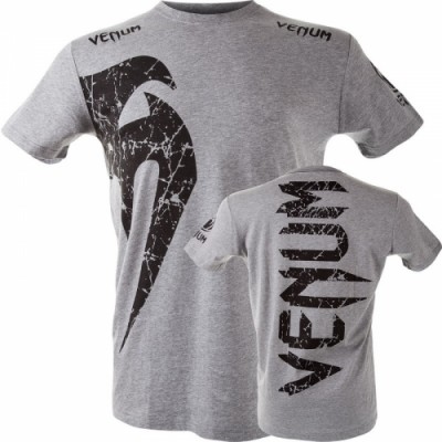 Оригинальная Футболка Venum Giant T-shirt - Grey/Black