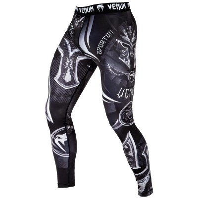 Оригинальные Компрессионные Штаны Venum Gladiator 3.0 Spats - Black/White