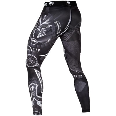 Оригинальные Компрессионные Штаны Venum Gladiator 3.0 Spats - Black/White