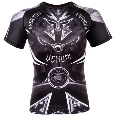 Оригинальный Рашгард Venum Gladiator 3.0 Short Sleeves - Black/White 