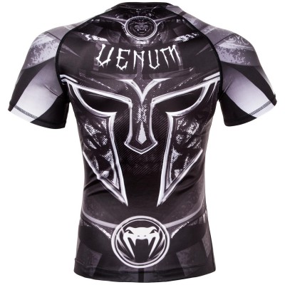 Оригинальный Рашгард Venum Gladiator 3.0 Short Sleeves - Black/White 