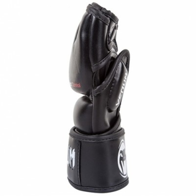 Оригинальные Перчатки Venum Impact MMA Gloves - Skintex Leather - Black