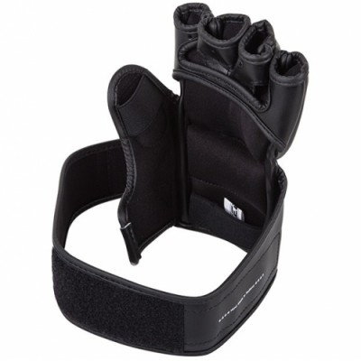 Оригинальные Перчатки Venum Impact MMA Gloves - Skintex Leather - Black