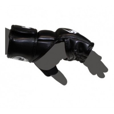 Оригинальные Перчатки Venum Impact MMA Gloves - Skintex Leather - Black