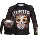 Оригинальный Рашгард Venum Santa Muerte 2.0 Rashguard LS- Black