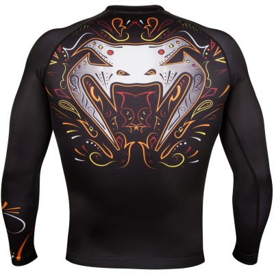 Оригинальный Рашгард Venum Santa Muerte 2.0 Rashguard LS- Black