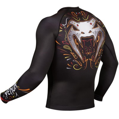 Оригинальный Рашгард Venum Santa Muerte 2.0 Rashguard LS- Black