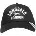 Оригинальная Бейсболка Lonsdale 2 Stripe Cap Mens - Black/White