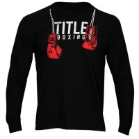 Оригинальная Кофта TITLE Boxing Hanging Gloves Long Sleeve Tee - Black