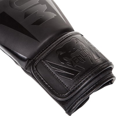 Оригинальные Боксерские Перчатки Venum Elite Boxing Gloves - Black/Black