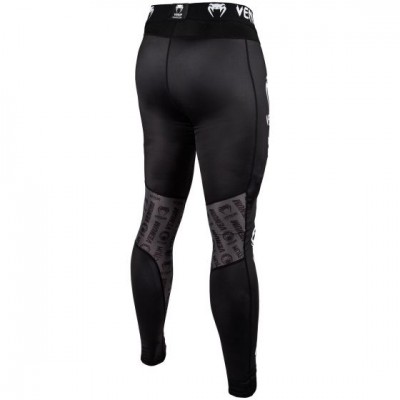 Оригинальные Компрессионные Штаны Venum Logos Spats - Black/White