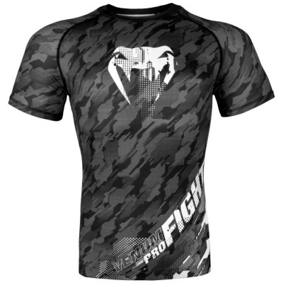 Оригинальный Рашгард Venum Tecmo Rashguard S/S - Dark Grey
