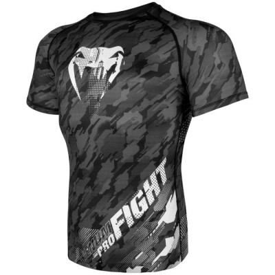 Оригинальный Рашгард Venum Tecmo Rashguard S/S - Dark Grey