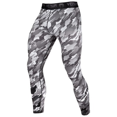 Оригинальные Компрессионные Штаны Venum Tecmo Spats - Grey/Black
